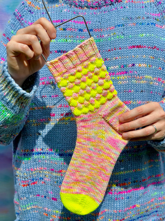 The DK Bubblegum Socks - DIGITAL PATTERN