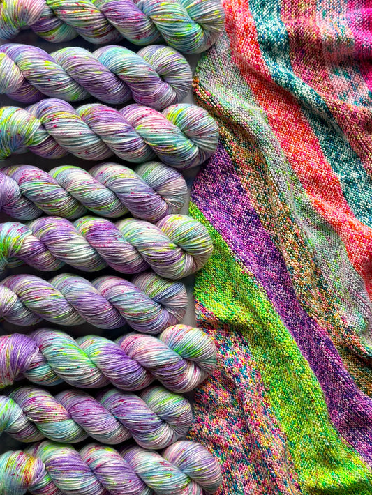 Watercolour Blooms - Sock - PREORDER