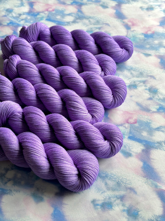 The Maker's Paint Palette Tonal Collection - Lavender Rinse - Sock - DYED TO ORDER