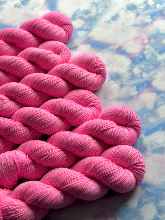 The Maker's Paint Palette Tonal Collection - Perfect Pink - Sock - DYED TO ORDER